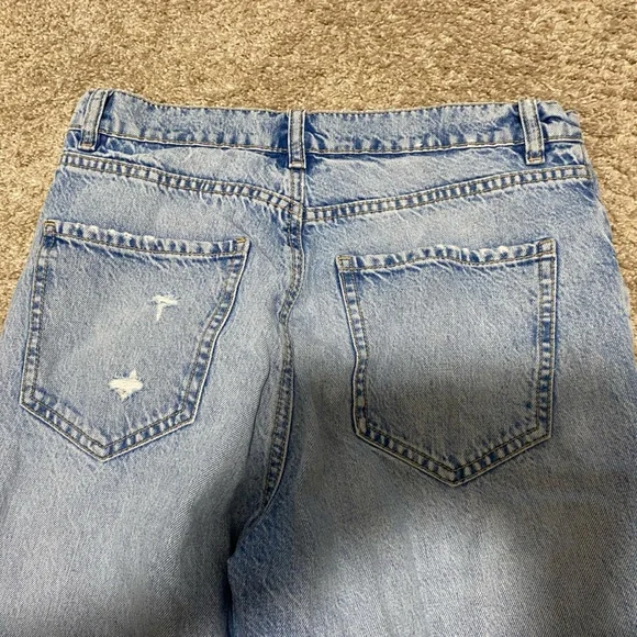 Straight Leg Light Blue Ripped Jeans - Picture 4 of 4